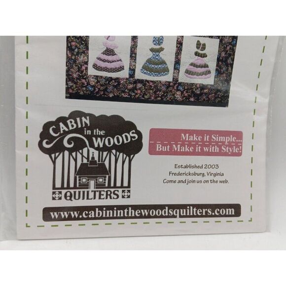 5/$25 CABIN IN THE WOODS QUILTERS PATTERN The Belles Of Tara 53" x 60" CWQ-08-02 - Picture 4 of 7